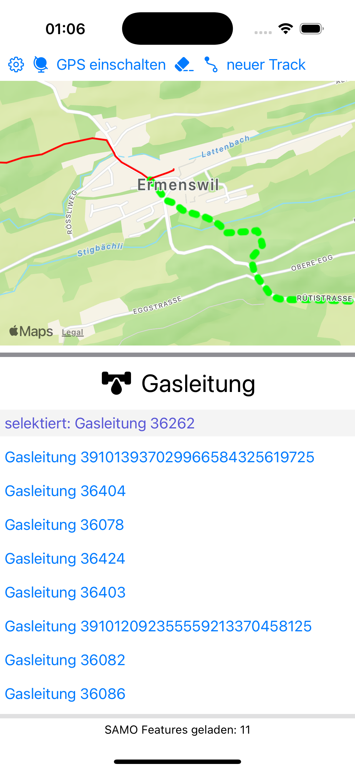 Konfigurationsseite mit Verbindungsprüfung